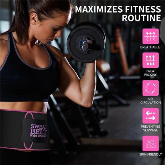 Waist Trainer for Women and Men,Belt Slimming Stomach Wrap for Workout and Sweat